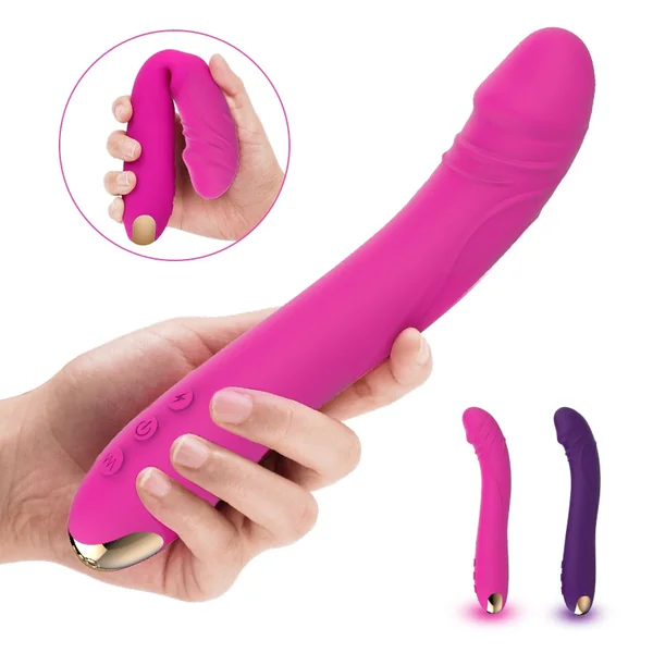 10 Modes Real Dildo Vibrator for Women Soft Female Vagina Clitoris Stimulator Massager Masturbator