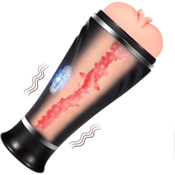10 Vibrating Virgina Pussy Stroker Adult Sex Toy