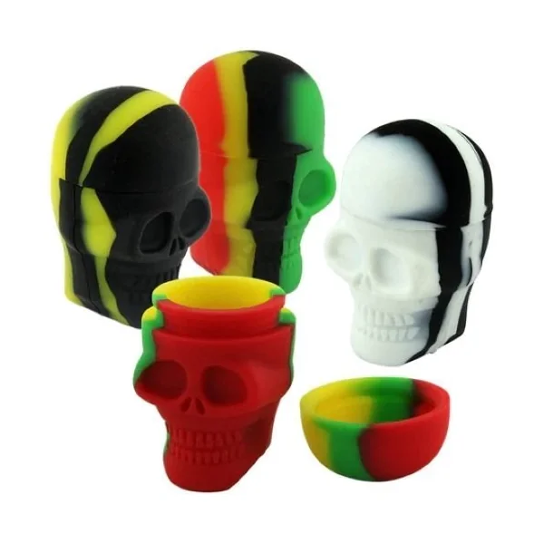 15ml Skull Silicone Jar