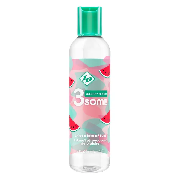 3some 3-in-1 Lubricant - Watermelon - 4 Fl. Oz.