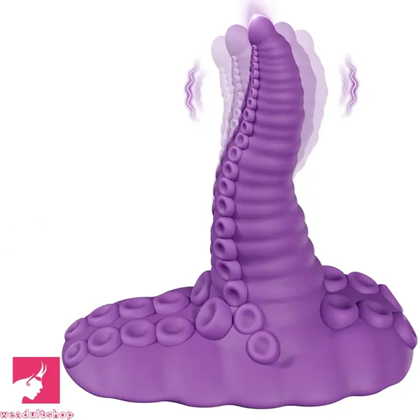 4.67in Fantasy Tentacle Dildo Vibrator With 10 Modes For G Spot Penis