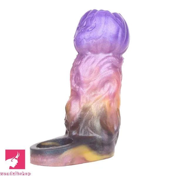 4.72in Ogma Fantasy Odd Silicone Soft Dildo Sleeve Cock Extender Toy