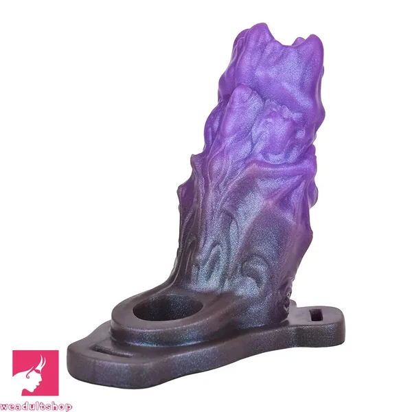 5.39in Scary Dragon Beast Creature Hollow Dildo Sleeve With Cock Ring