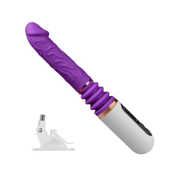 5 Thrusting & 8 Vibrating Dildo Machine with Handle and Sucker