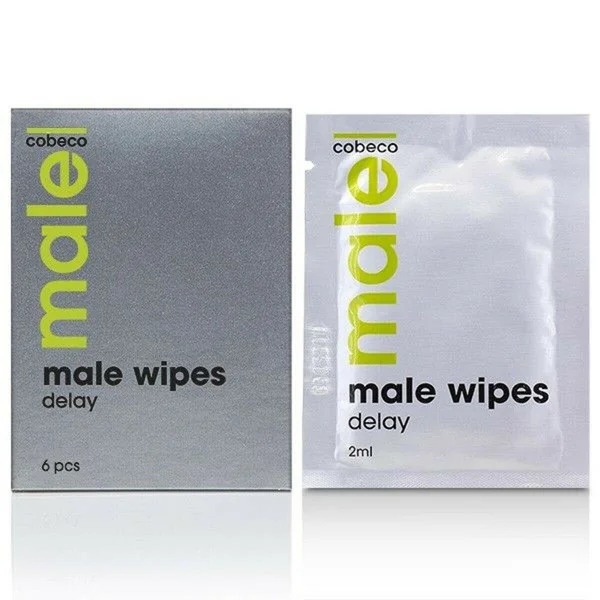 6 Cobeco Delay Wipes Male Penis Desensitizing Enhancer Premature Ejaculation