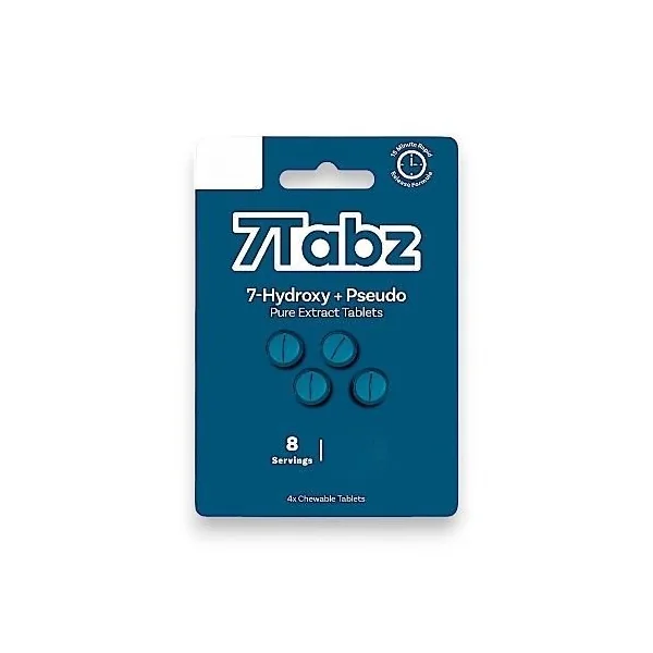 7Tabz Pure 20mg 7-Hydroxy Supplement 4ct Tropical Flavor