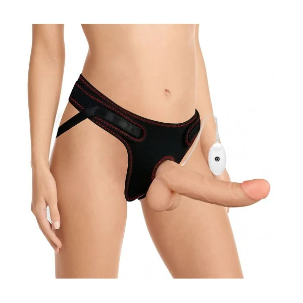 8.5" Vibrating Easy Strap on realistic dildo Sets