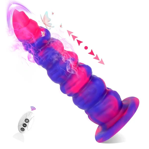 8.66‘’ Fantasy Monster Dildo Vibrator Thrusting Dildo Anal Beads Vibrator
