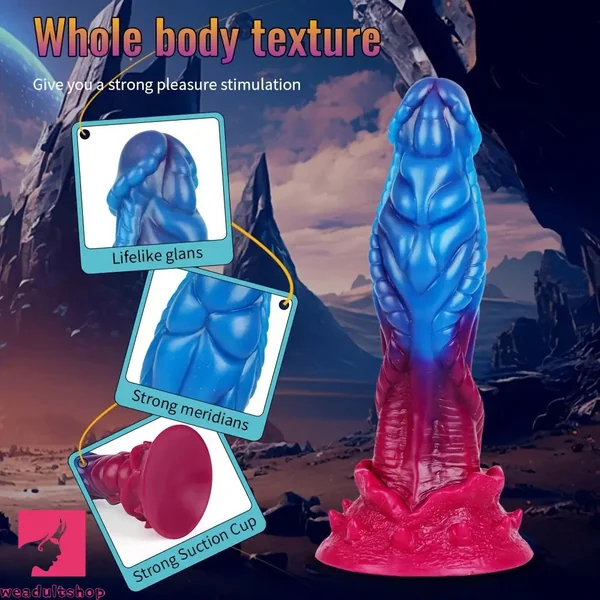 8.66in Realistic Dragon Dildo Silicone Large Anal Dildo For Vaginal Clit