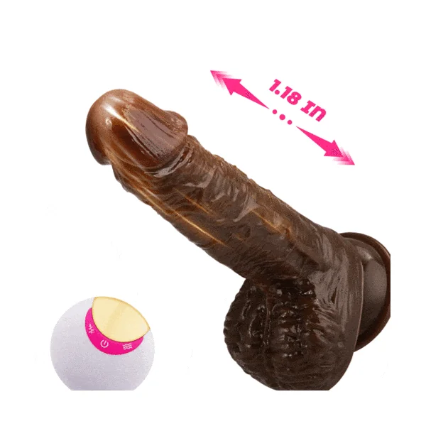 8 Thrusting Vibrating Simulation Penis Wireless Vibration Dildo