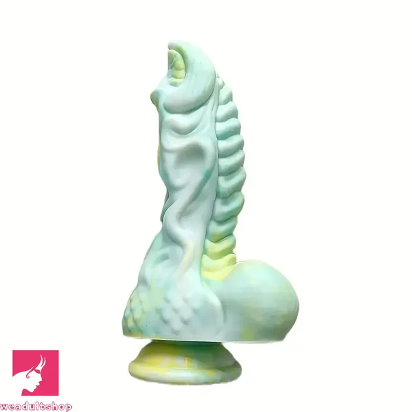 9.06in Fantasy Dragon Dildo Silicone Thick Large Dildo With Suction Cup