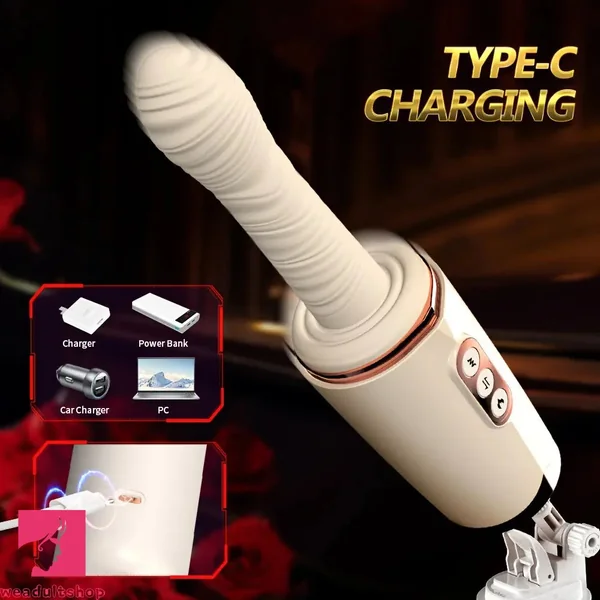 9.92in Sex Machine Thrusting Heating Auto Dildo Rotatable Switch 7 Vibrating