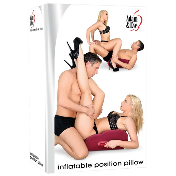 Adam & Eve Inflatable Position Pillow - Burgundy