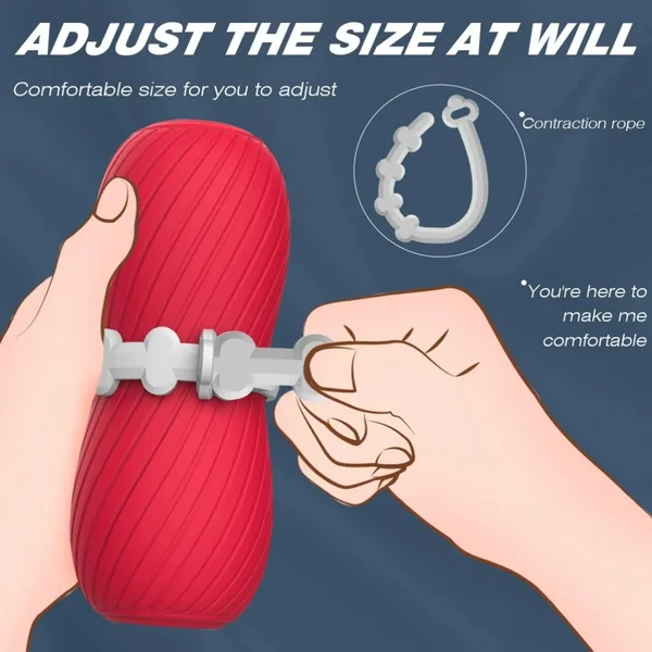 Adjustable Wideband Pocket Pussy - Premium Silicone Blowjob Masturbation Sleeve for Men