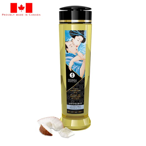 Adorable Coconut Thrills Massage Oil by Shunga