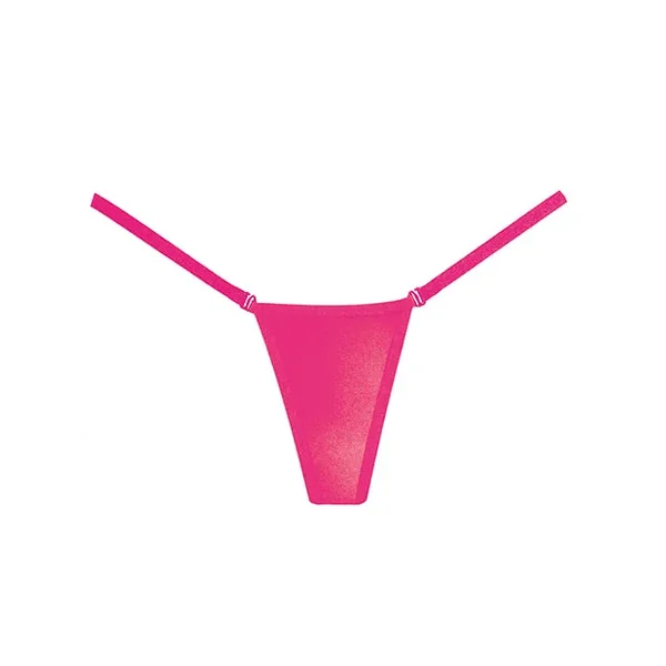 Adore Between the Cheats Wetlook Panty Hot Pink O/S