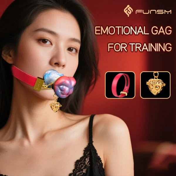 Alien Mushroom Fantasy Silicone Ball Gag – Extreme Bondage Oral Play Sex Toys for Women