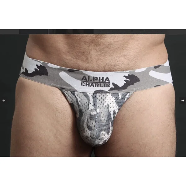 Alpha C “Gray Camo” Jockstrap