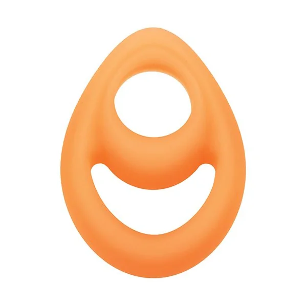 Alpha Liquid Silicone Glow in the Dark Teardrop Cock Ring