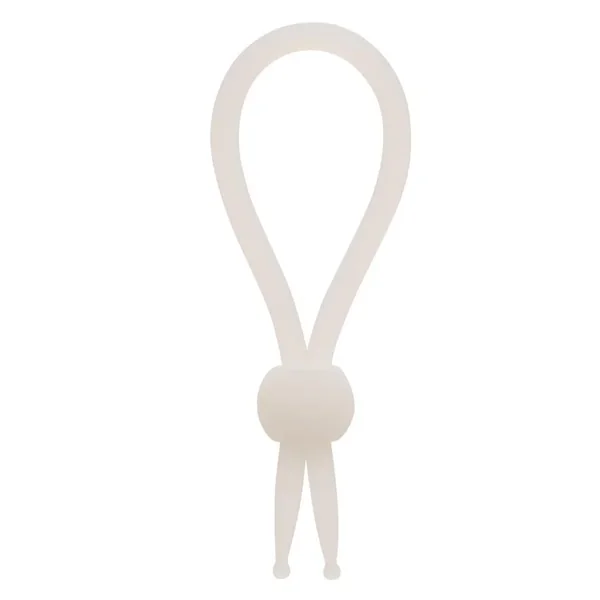 Alpha Liquid Silicone Lasso Cock Tie – Natural White