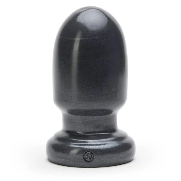 American Bombshell Shell Shocked Huge Round Butt Plug Gun Metal Grey