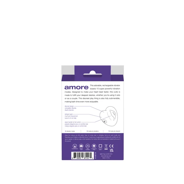 Amore Rechargeable Pleasure Vibe - Purple