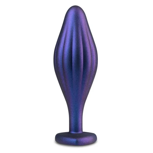 Anal Adventures Matrix Wavy Bling Silicone Plug – Sapphire Blue