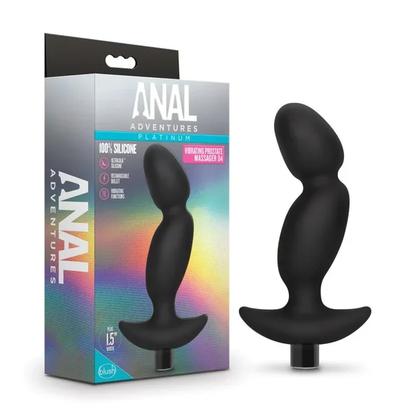 Anal Adventures Platinum Vibrating Prostate Massager 04-(bl-11645)