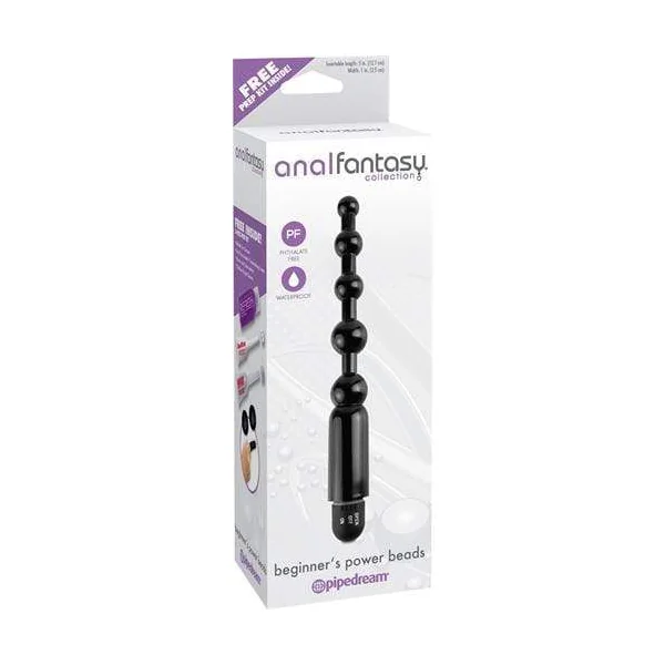 Anal Fantasy Collection Beginners Power Beads - Black