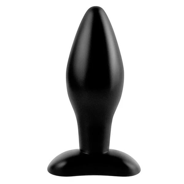 Anal Fantasy Collection Medium Silicone Plug - Black