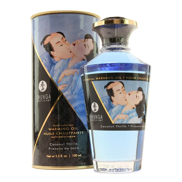 Aphrodisiac Warming Oil 3.5oz/100ml in Coconut Thrills