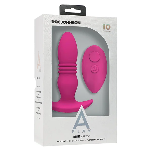 A-Play Rise Rechargeable 6.25" Plug - Pink