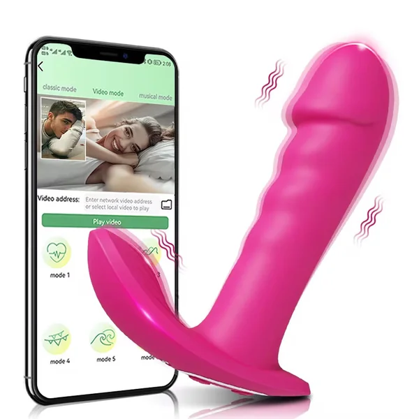 App Control 2 in 1 dildo clit g-spot vibrator