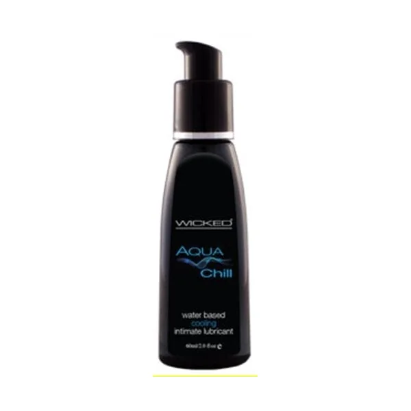 Aqua Chill Water-Based Cooling Sensation Lubricant 2 Oz.