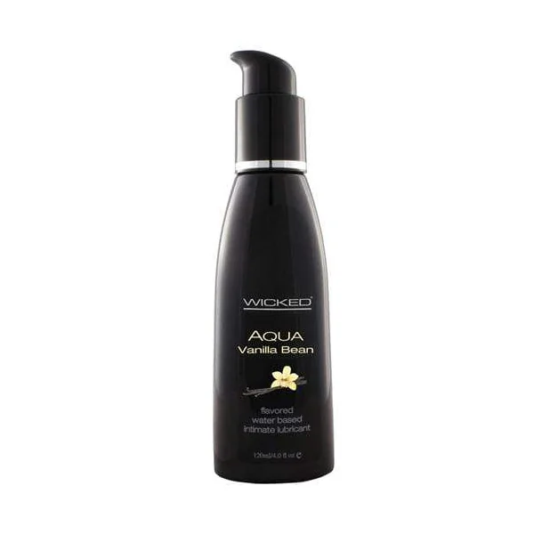 Aqua Vanilla Bean Water-Based Lubricant - 4 Oz.