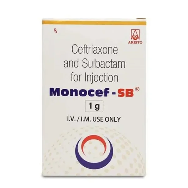 ARISTO PHARMACEUTICALS MONOCEF-SB 1g INJECTION (1 Vial)