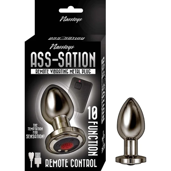 Ass-Sation Remote Vibrating Metal Anal Plug