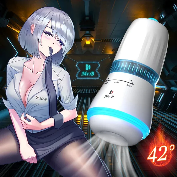 Auto Male Masturbator Cup Automatic Rotation Heating Pocket Cup