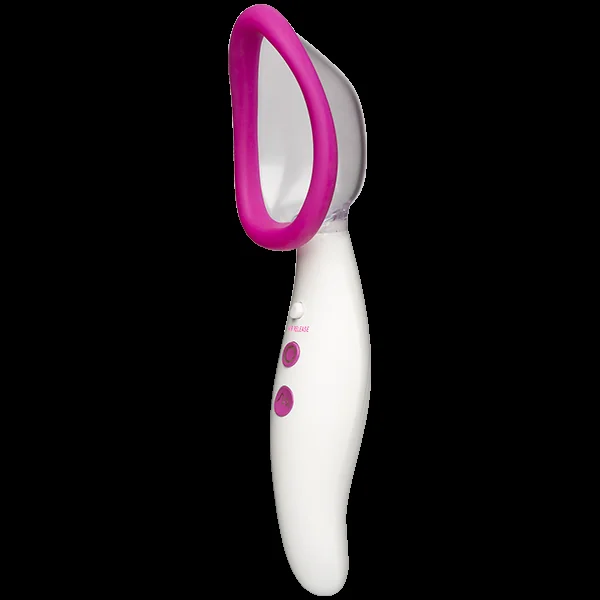 AUTOMATIC PUSSY PUMP VIBRATING RECHARGEABLE PINK/WHITE