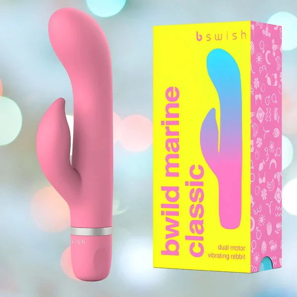 B Swish Bwild Classic Marine Rabbit Vibrator - Guava