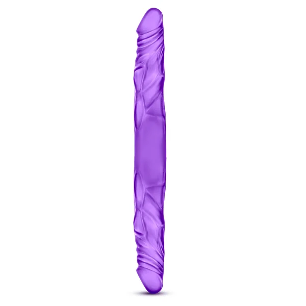 B Yours 14 Inch Double Dildo - Purple