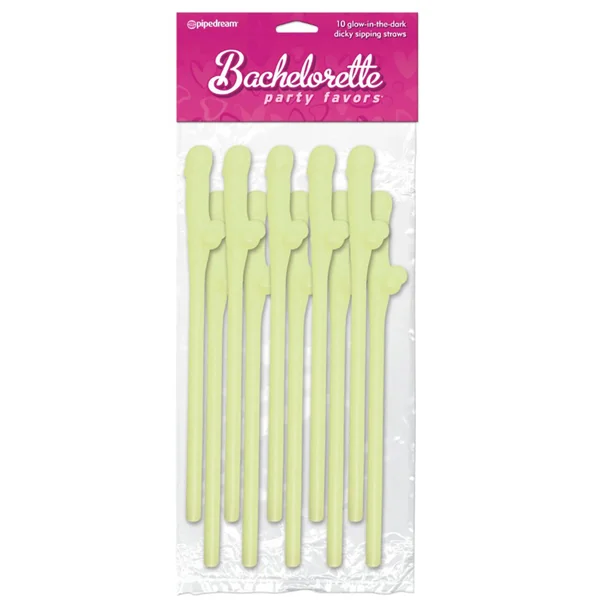 Bachelorette Party Favors – Dicky Sipping Straw – Glow in the Dark