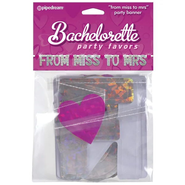 Bachelorette Party Favors - From Miss to Mrs. Banner