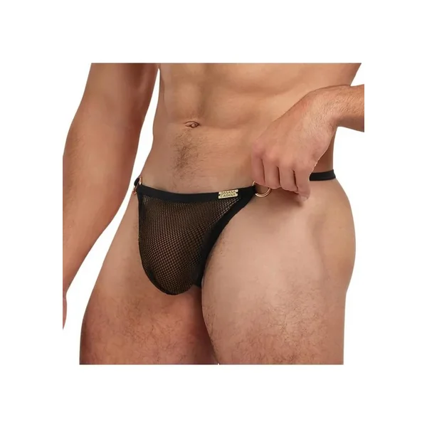 Banana Cabana Mesh G-String – Small/Medium – Black