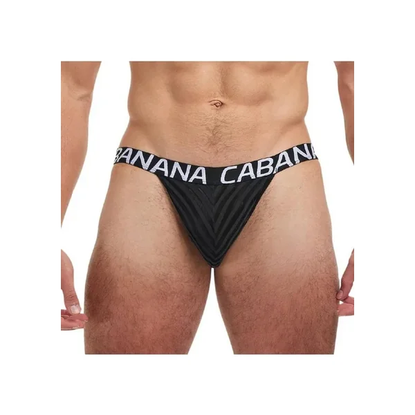 Banana Cabana Poly Jock – Large/XLarge – Black