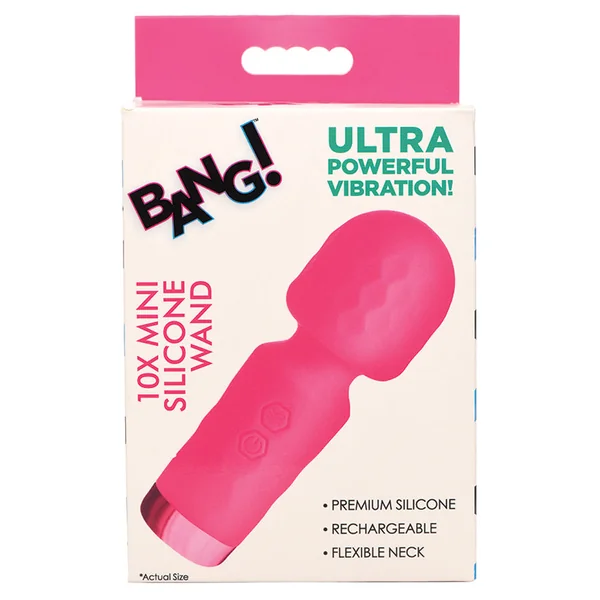 Bang! 10X Mini Silicone Wand - Pink