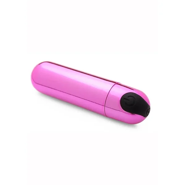 Bang! 10X Vibrating Metallic Rechargeable Bullet Vibrator – Pink