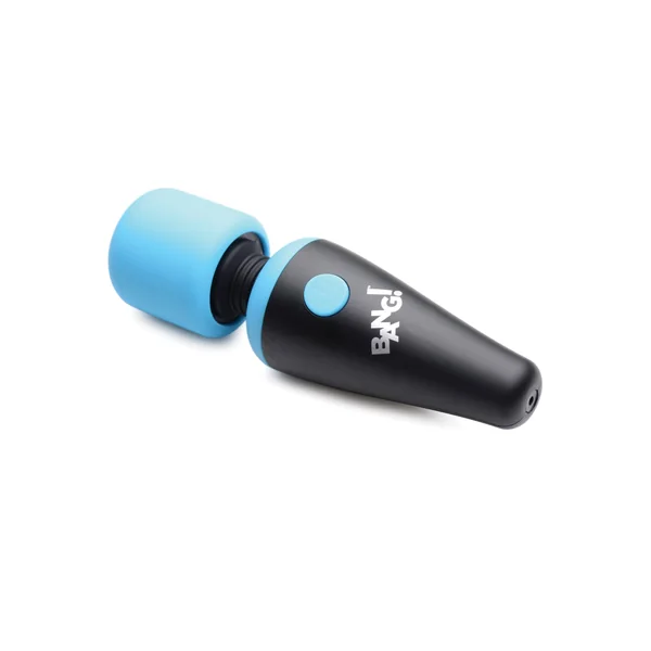 Bang! 10X Vibrating Mini Silicone Wand - Blue