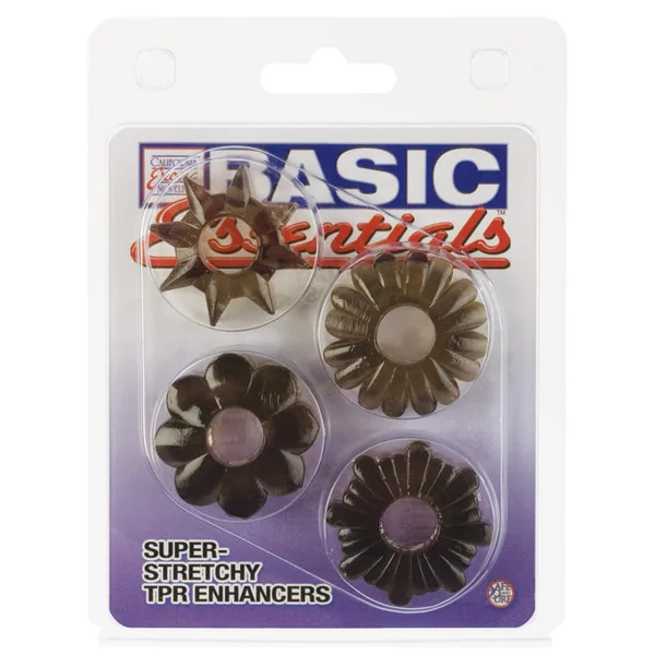 Basic Essentials Rings - Smoke Set Of 4