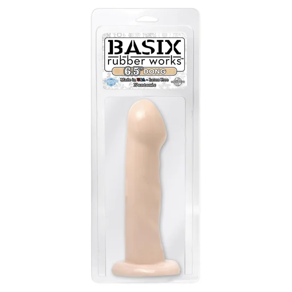 BASIX RUBBER WORKS 6.5IN FLESH DONG W/ SUCTION CUP
